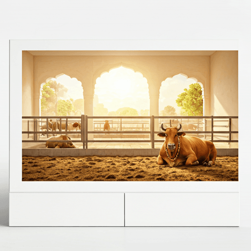 Sacred Cow in Nandishala